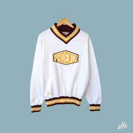80er v neck vintage sweathirt phoenix front