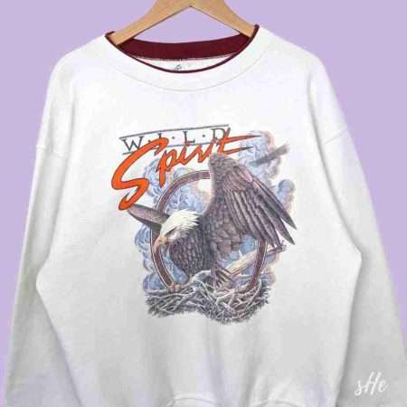 90er usa sweatshirt adler print vorne 90er usa sweatshirt adler print vorne