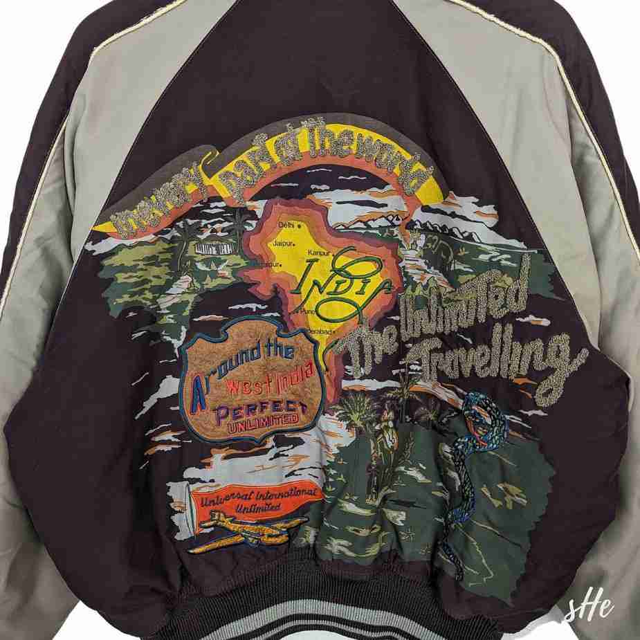 Vintage Unlimited Bomberjacke | Made in Italy | West Indien Stickerei | Gr. S Kopie von Kopie von Ohne Titel44 Kopie