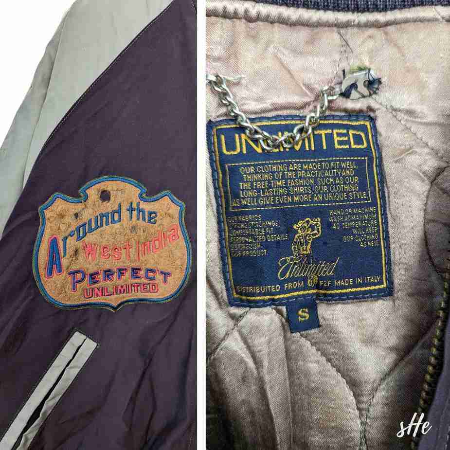 Vintage Unlimited Bomberjacke | Made in Italy | West Indien Stickerei | Gr. S Kopie von Kopie von Ohne Titel49