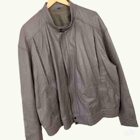 beige vintage lederjacke frauen oversize details vorne beige vintage lederjacke frauen oversize details vorne