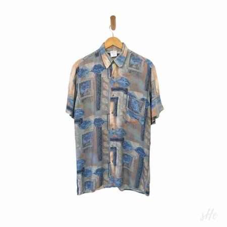crazy pattern vintage hemd groesse m tall