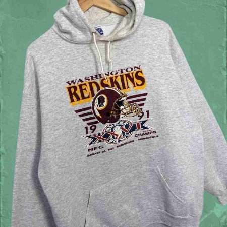 jahrgang 1992 super bowl sweater washimgton commanders details vorne jahrgang 1992 super bowl sweater washimgton commanders details vorne