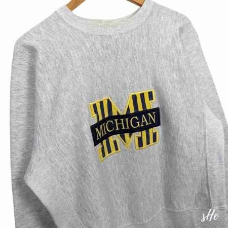 michigan state vintage sweater herren m details vorne michigan state vintage sweater herren m details vorne