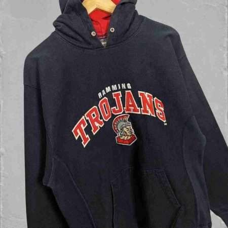single stitch vintag e hoodie Universitaet Ramming college football vorne single stitch vintag e hoodie Universitaet Ramming college football vorne