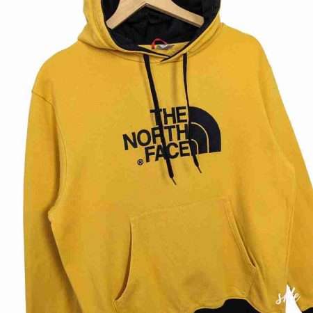 the north face vintage hoodie gelb schwarz groesse m details vorne the north face vintage hoodie gelb schwarz groesse m details vorne