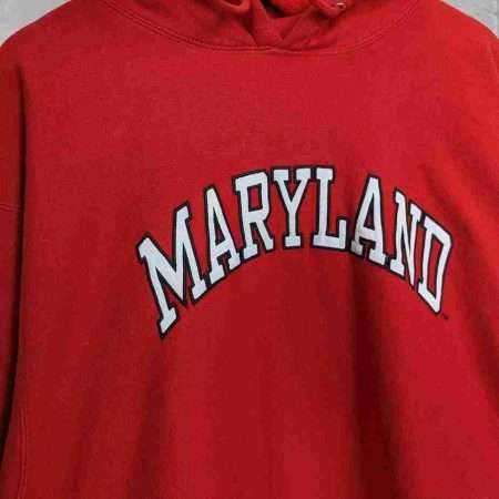 vintage hoodie marryland single stitch xxl tall stickerei vintage hoodie marryland single stitch xxl tall stickerei