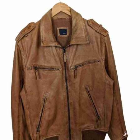 vintage lederjacke hellbraun groesse m details vintage lederjacke hellbraun groesse m details