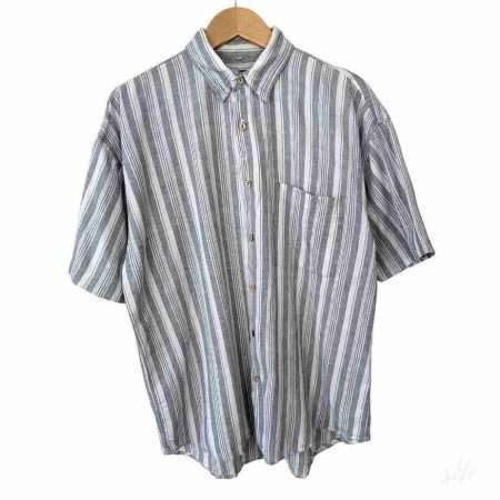 vintage leinen hemd streifenmuster groesse xl details