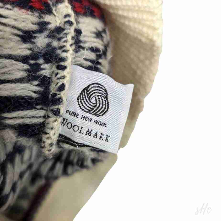 80er Vintage Pullover M tall: Handgefertigt aus reiner Wolle Norwegerstye Made in England vintage pullover norwegerstyle reine wolle