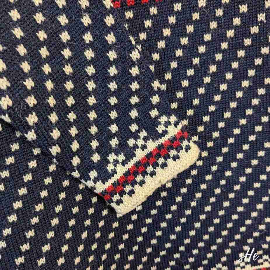 80er Vintage Pullover M tall: Handgefertigt aus reiner Wolle Norwegerstye Made in England vintage pullover norwegerstyle top zustand