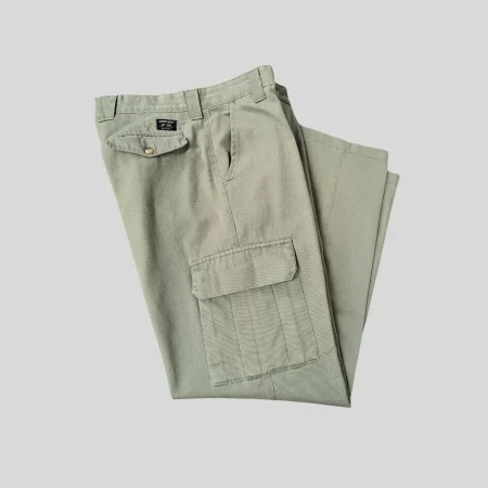 Hellgrau-grüne Lee Leesures Vintage Cargo Workpants für Herren in Größe W32 L31.