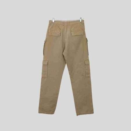 vintage cargohose beige herren jeans etnic 30 33 rueckseite