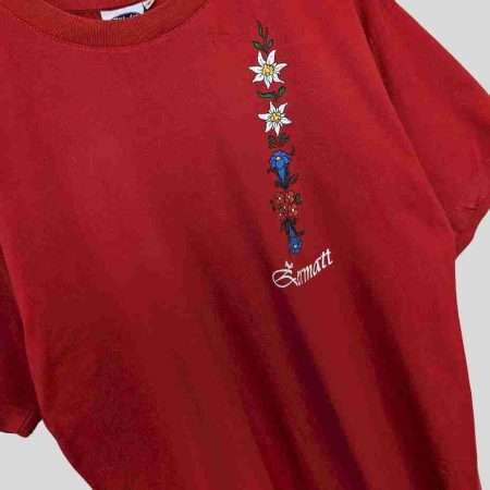 zermatt vintage t shirt rot print