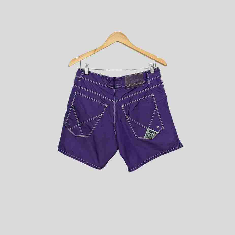 Lila Vintage Roy Rogers Beach Shorts Gr. S-M: 5 Pockets MAN RIVIERA lila vintage roy rodgers beach shorts rueckseite