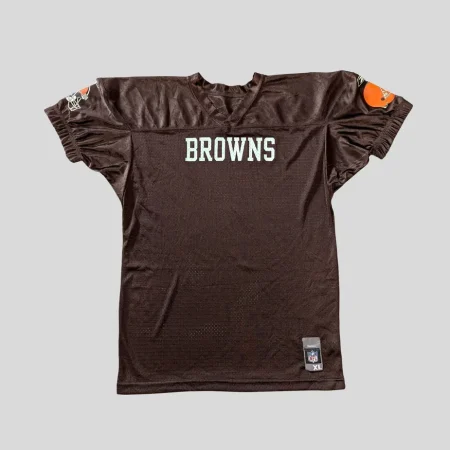 Braunes Vintage Cleveland Browns Jersey Trainingstrikot NFL Größe S-M