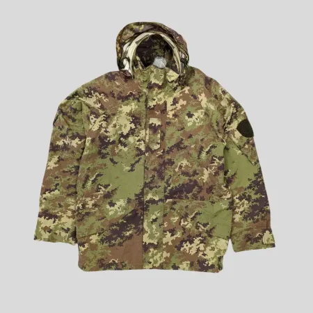90er Italienische Armee Camouflage Regenjacke