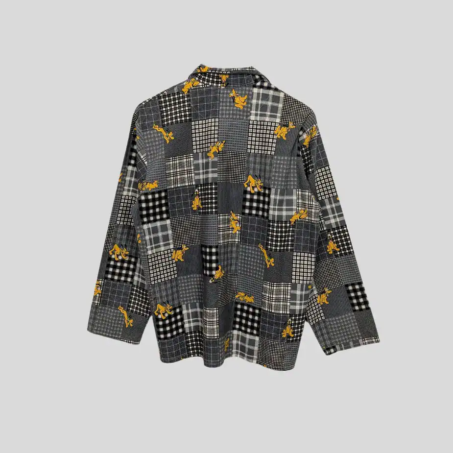 Vintage Disney Shirt Mickey Unlimited | Gr. M Pluto Patchwork mickey unlimited rueckseite
