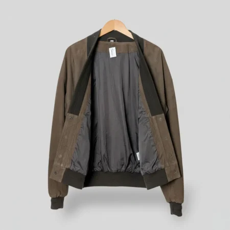 Vintage Wildlederjacke Braun 90er Jahre Lederblouson Creation S Echtleder